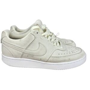 Nike‎ Court Vision Sneakers Womens 7 Coconut Milk Off White Shoes DH0253-100